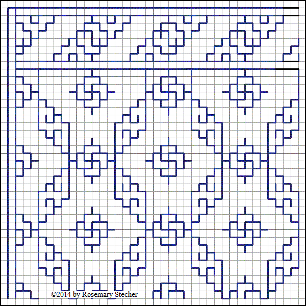 Chart for Double Running Stitch Embroidery