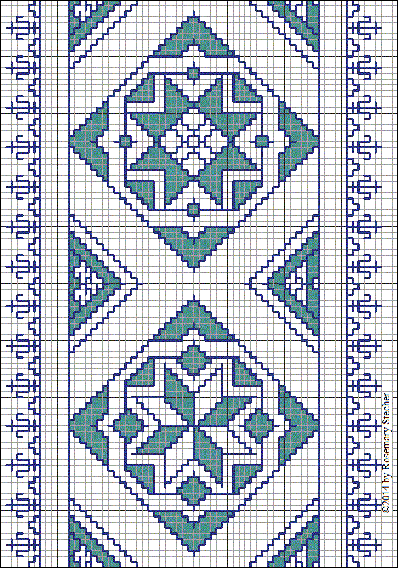Chart for Double Running Stitch Embroidery