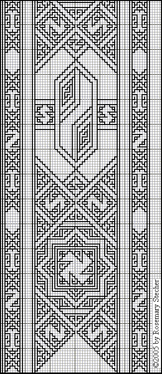 Chart for Double Running Stitch Embroidery