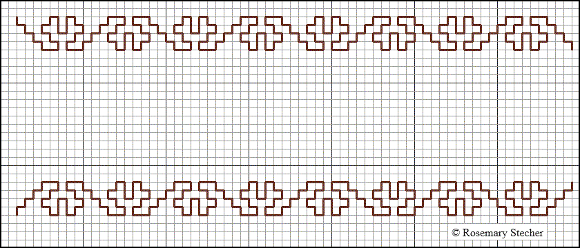 Chart for Double Running Stitch Embroidery