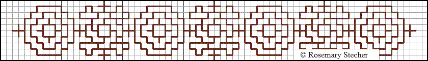 Chart for Double Running Stitch Embroidery