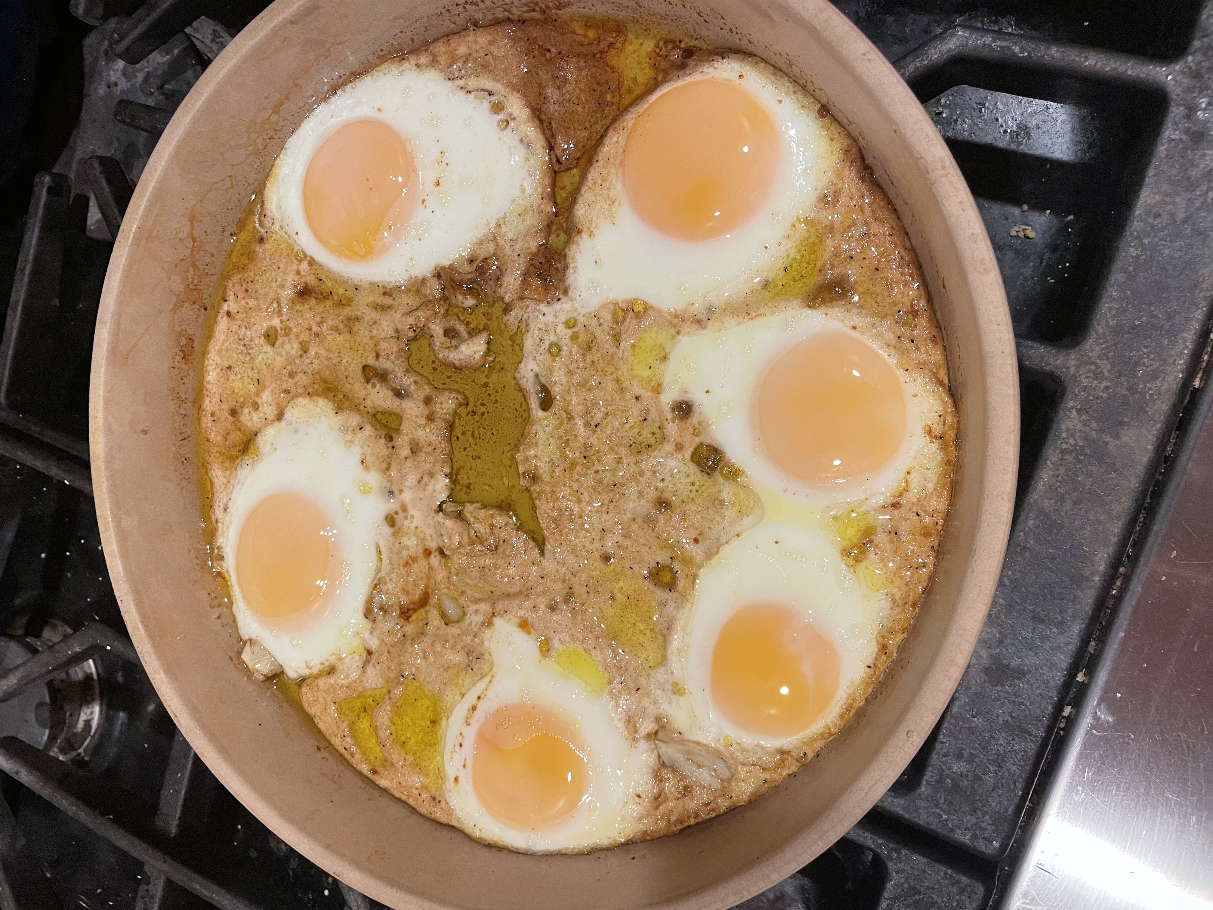 baked eggs photo